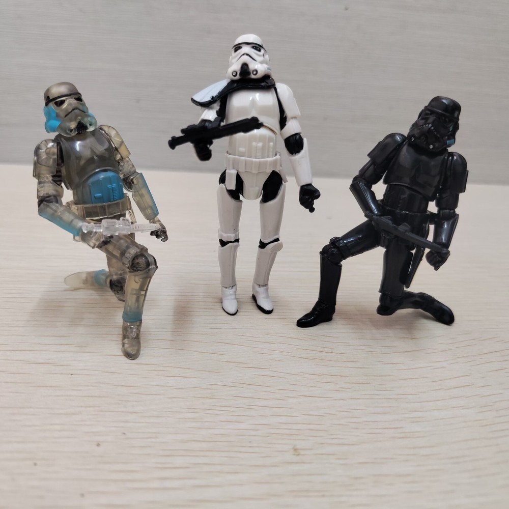 3pcs Star Wars Shadow Stormtrooper Sandtrooper 3.75″ Figure – Full Articulated