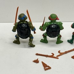 Vintage 1988 TMNT Ninja Turtles Playmates Leo, Raph, Donatello, Michelangelo