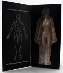 Jiaou Doll 1/6 Seamless African Female Body L bust w/ removable feet