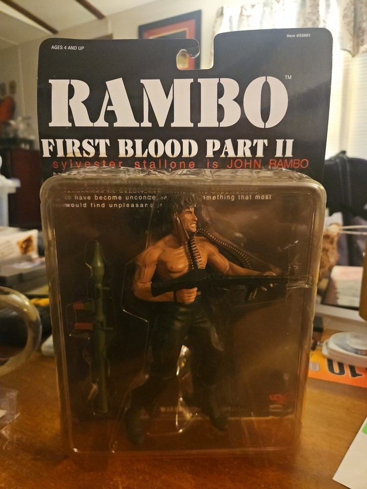 Rambo First Blood Part II Action Figure Vintage 2001 Hardened N2 Toys New