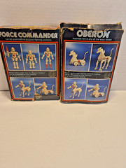 VTG 1977 Mego MICRONAUTS – FORCE COMMANDER and OBERON – Near complete w/boxes
