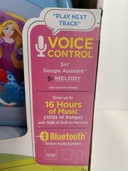 NEW, Disney Bluetooth MP3 Karaoke w/LED Light Show, Age 3 & Up
