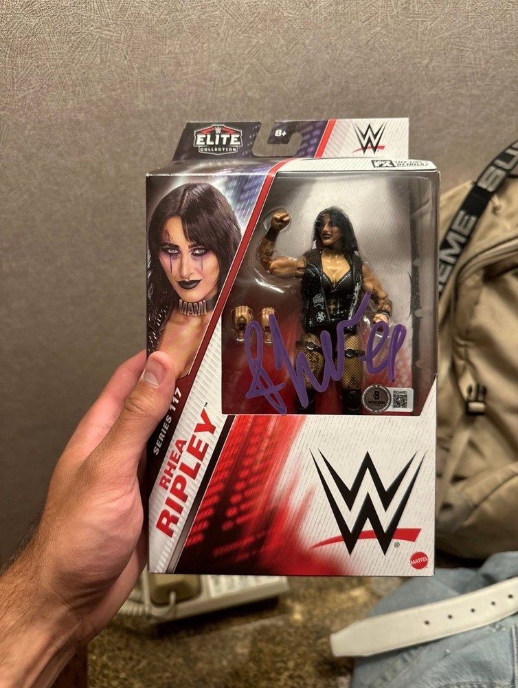 WWE Rhea Ripley Signed Elite Series Action Figure