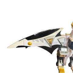 2003 Bandai Power Rangers Dino Thunder White Drago Zord Raptor Toy Rider White