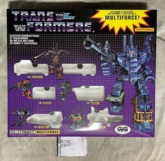 TRANSFORMERS G1 DECEPTICON COMBATICONS BRUTICUS GIFTSET BOX, FOAM, & MANUAL NEW!