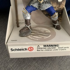 New Schleich World of History Exclusive Blue 72031 Dragon Knight W/ Pole Arm