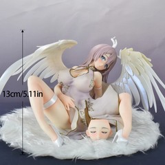 MX Anime White Angel PVC Action Figure 1/4 Scale 18cm Model for Adults