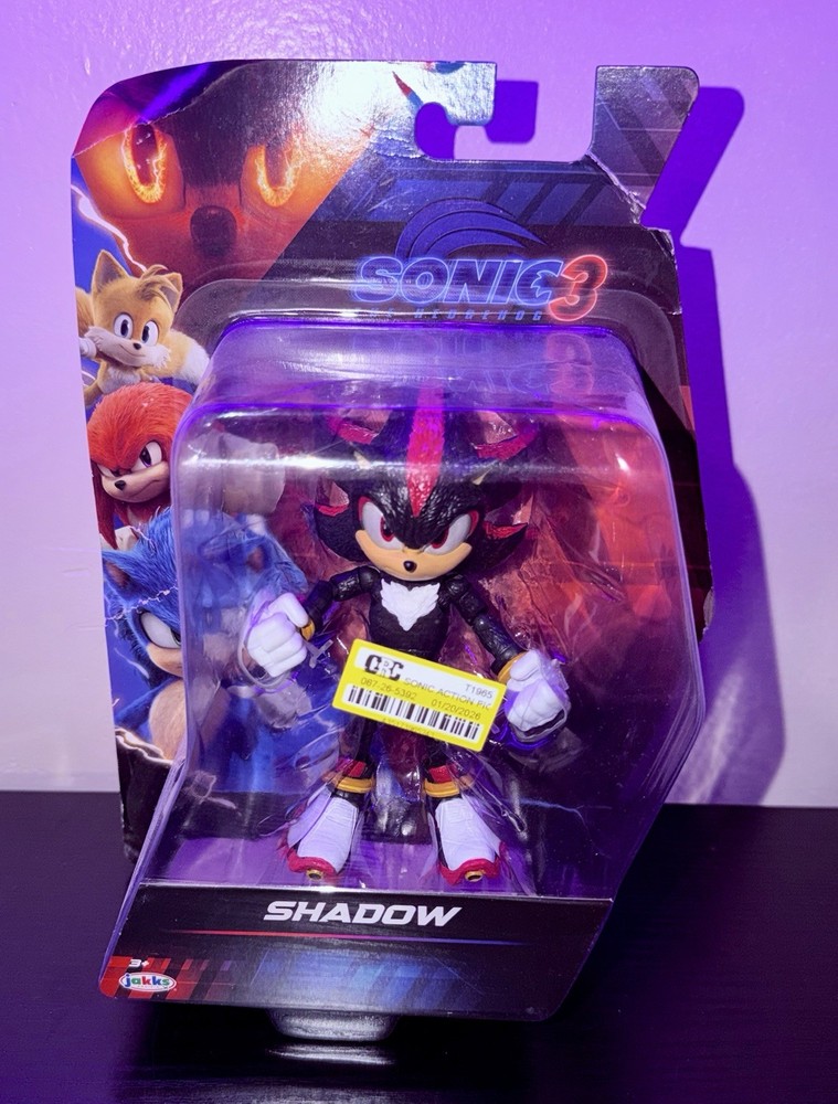 SHADOW Sonic The Hedgehog 3 Movie Action Figure Jakks Pacific