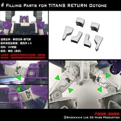 Shockwave Lab Filling Parts Upgrade Kit For Legacy United Evolution Kingdom