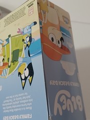 Bluey Family Beach Day 4 Figures Pack Bingo, Mum, Dad and Bluey Open Box