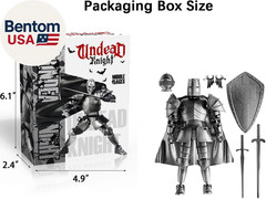 Medieval Action Figures,Knight Armor Action Figure,Multi-Jointed Movable Robot M