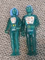 Fisher Price Adventure People X-Ray Man & Woman Lot of 2 Vintage Figures
