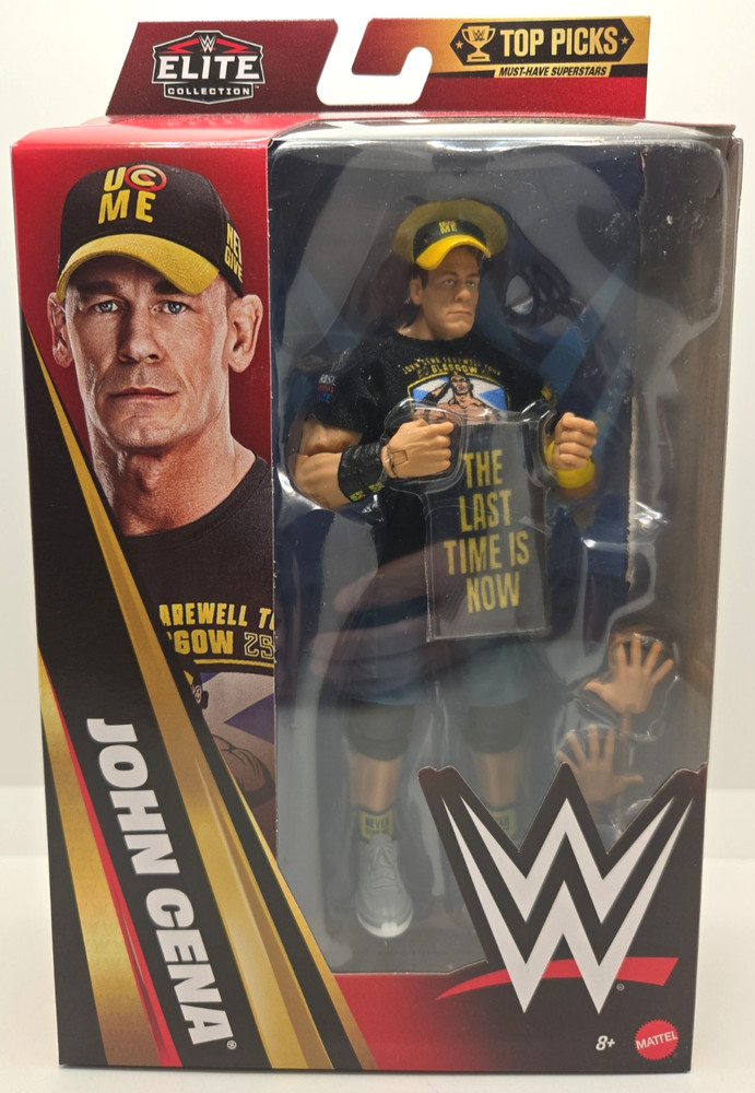WWE Elite Top Picks 2026 John Cena 6″ Figure The Last Time is Now Shirt Figure