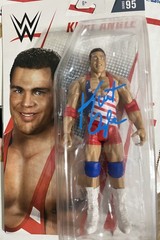 Kurt Angle Signed WWE Basic Series 95 Wrestling Auto Figure MATTEL LEGENDS TNA