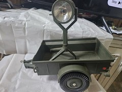1965 GI Joe Official Jeep Combat Set 7000 Vehicle Trailer Searchlight & Box