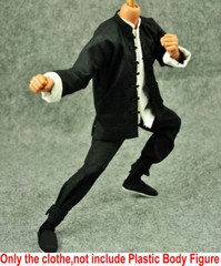 1/6 Kung Fu Shirt&Pants Chinese Traditional Man Suit Clothes F Action Figure Toy