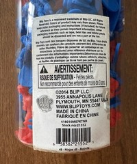 Battle Warriors NINJAS vs ROBOTS 96 Plastic FIGURES 2014 BlipToys RedBlue Sealed