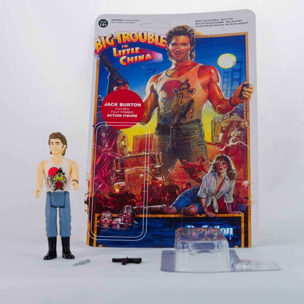 Super7 ReAction Big Trouble in Little China Jack Burton Figure Kurt Russell