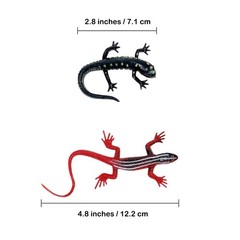 NAKIMO Plastic Lizard Toys Artificial Model 12 piece assortment, Multicolor