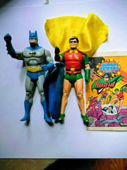 dc super powers kenner 1984 batman and robin with mini comic #9