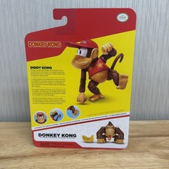 World of Nintendo Diddy Kong w/ DK Barrel 4” Action Figure JAKKS Pacific NEW