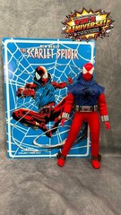 Custom 8″ Mego Scale SpiderMan Peter Parker Ben Reilly Scarlet Spider-Man & Case