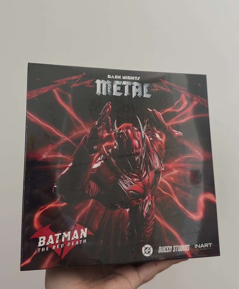 INART MAG-C0001 1/12 Batman Dark Nights Metal Red Death Action Figure In Hand