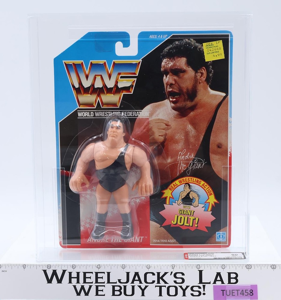 Andre the Giant AFA GRADED 80 80/85/90 WWF Series 1 12-Back 1990 Age 4 & Up Text