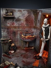Custom DIORAMA Art The Clown TERRIFIER 1:10 Scale — Ideal for 7″ Action Figure