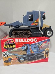 VTG-80’S-KENNER-M.A.S.K.BULLDOG SEMI TRUCK-W/BORIS BUSHKIN/BOX & 17 FIGURES-LOT