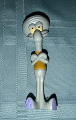 Viacom Mattel 2004 Squidward Tentacles Plastic Figure ~3.5 Inches Tall
