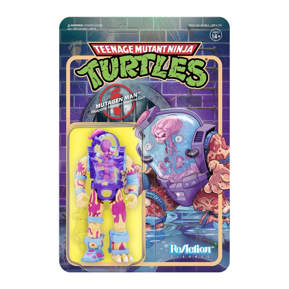 Reaction Super7 Teenage Mutant Ninja Turtles Mutagen Man 3.75 Figure