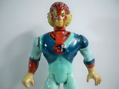 K23i05281 TYGRA BRAZIL 100% COMPLETE GLASSLITE THUNDERCATS 1985 ORIGINAL FIGURE