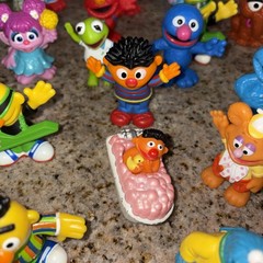 Sesame Street Big Bird Count Bert Ernie Elmo Jim Henson Muppets Figures Lot 4038