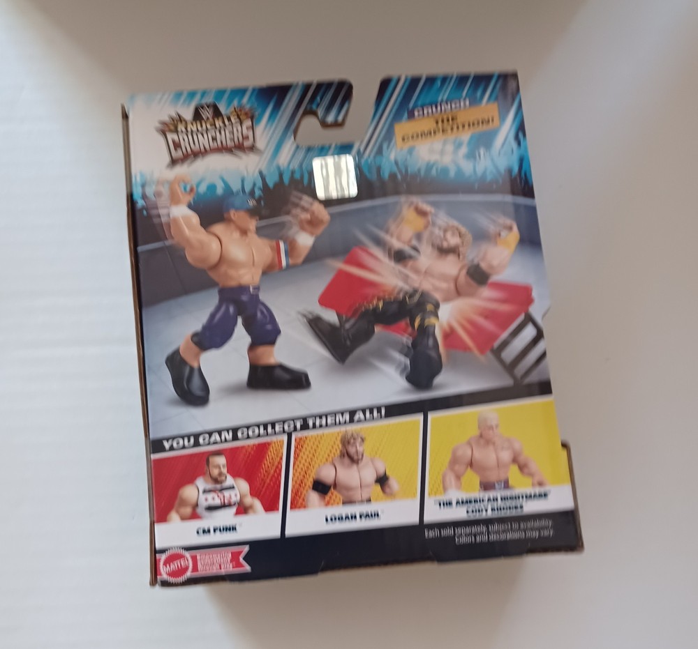 wwe mattel knuckle crunchers series 10 john cena figure misb