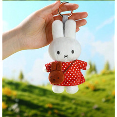 VIPO Miffy Plush Pendant Doll Miffy Bunny Soft Cute Bag Charm Keychain