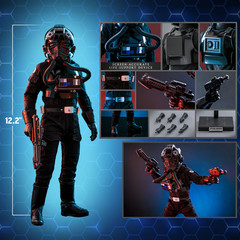 Hot Toys 1/6 Scale Figure Star Wars New Hope Tie Fighter Pilot Figure MMS798 NEW