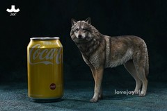 JXK 1/6 Arctic Wolf Model Canis Lupus Arctos Figure Wild Animal Collector Decor