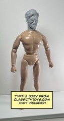 Apex Man Custom Action Figure Head 1:9 or 1:6 Mego