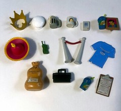 HUGE Lot of 11 WOS Simpsons Figures PLUS 50+ pieces Accessories extra figure