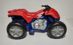 Marvel Spiderman ATV 4×4 Motorcycle Battery Powered 2008 Hasbro Loose Red Blue