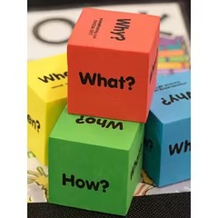 Question Dice, Educational, 12 Pieces