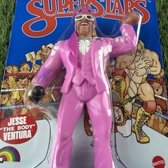 LJN WWE Superstars Series 2 Jesse The Body Ventura Blue Card Variant By Mattel