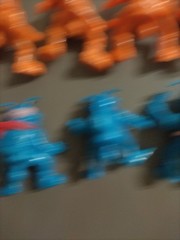 Army Ants Figures – 9 Vintage Lot Orange Blue, Hasbro. Do not have rubber Butts