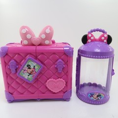 Minnie Mouse Bowtique Dress Up Playset Lot Glam Glow Closet Clothing Shoes Case
