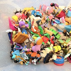 Large Lot of Toys, Cartoon Characters, Fast Food, Movie Minis, Vtg. – 13.5 lbs