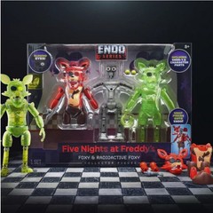 New! Five Nights at Freddy’s Endo-01 (Classic Foxy and Radioactive Foxy) In Hand