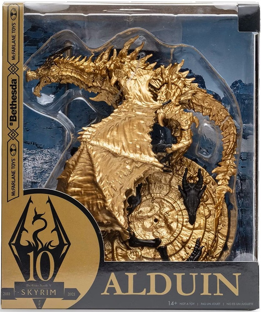 McFarlane – The Elder Scroll V: Skyrim Figure – Alduin 10 Year Ann. non mint pkg