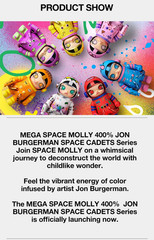 MEGA SPACE MOLLY 400% Jon Burgerman Series Confirmed Figure Secret – CASH