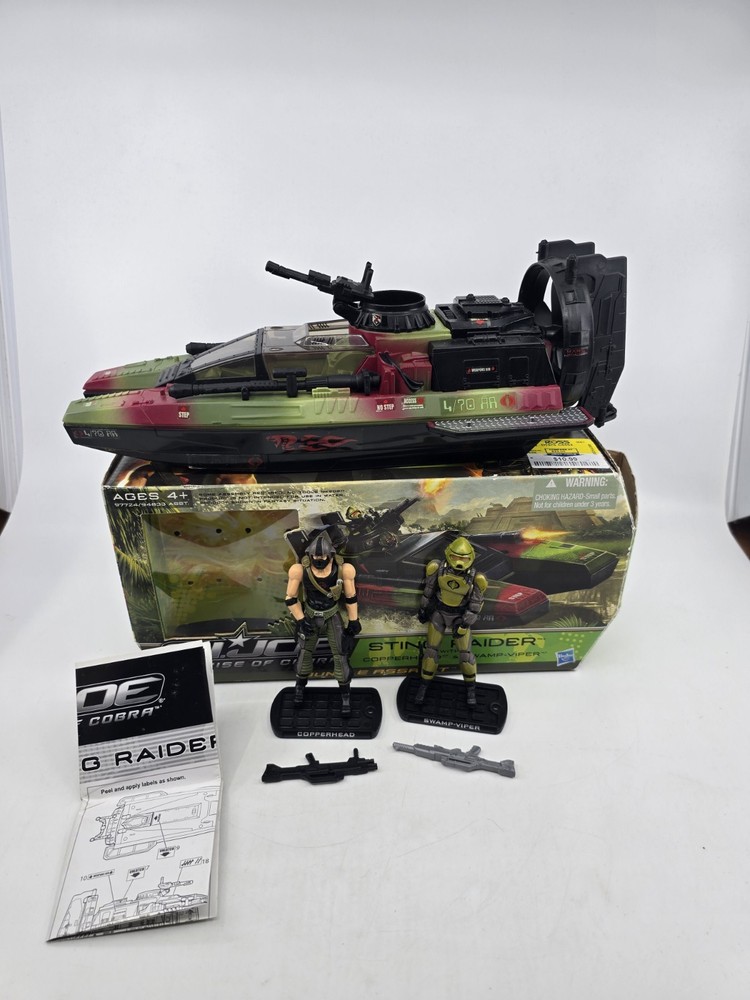 Sting Raider with Copperhead Swamp Viper ROC G.I. JOE COBRA Complete W/Box